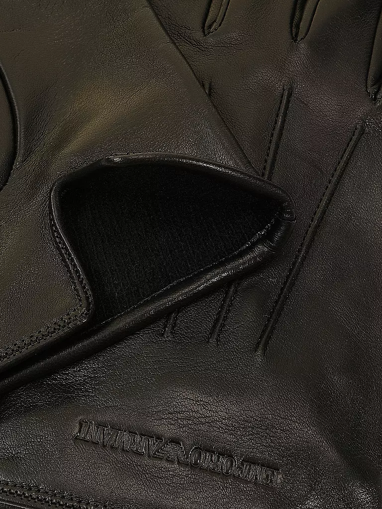 EMPORIO ARMANI | Lederhandschuhe | schwarz