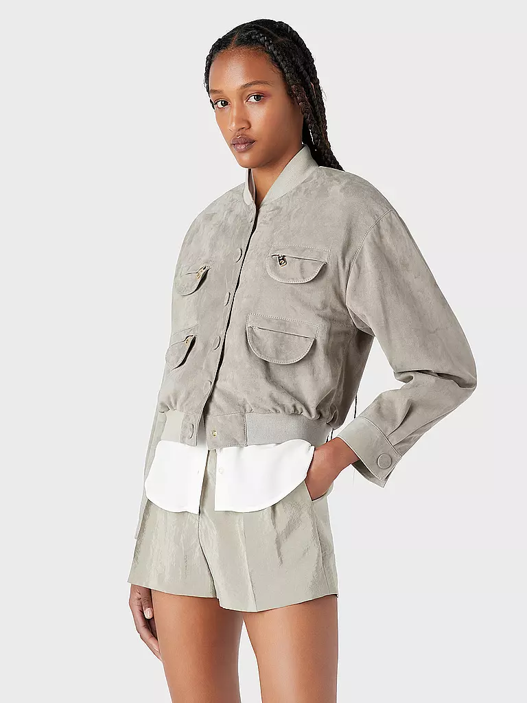 EMPORIO ARMANI | Lederjacke  | beige