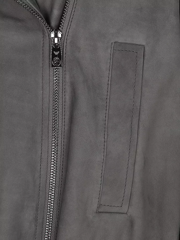 EMPORIO ARMANI | Lederjacke | grau