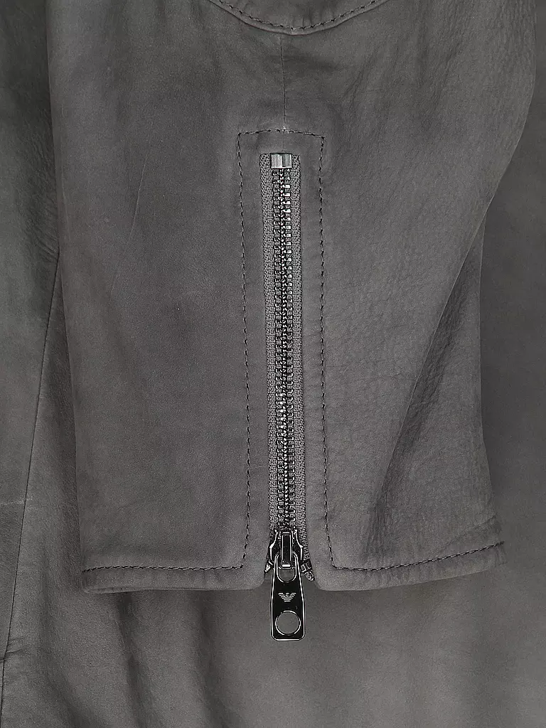 EMPORIO ARMANI | Lederjacke | grau