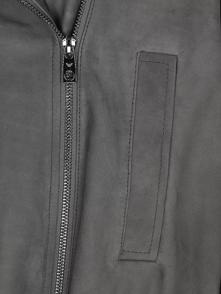 EMPORIO ARMANI | Lederjacke | grau