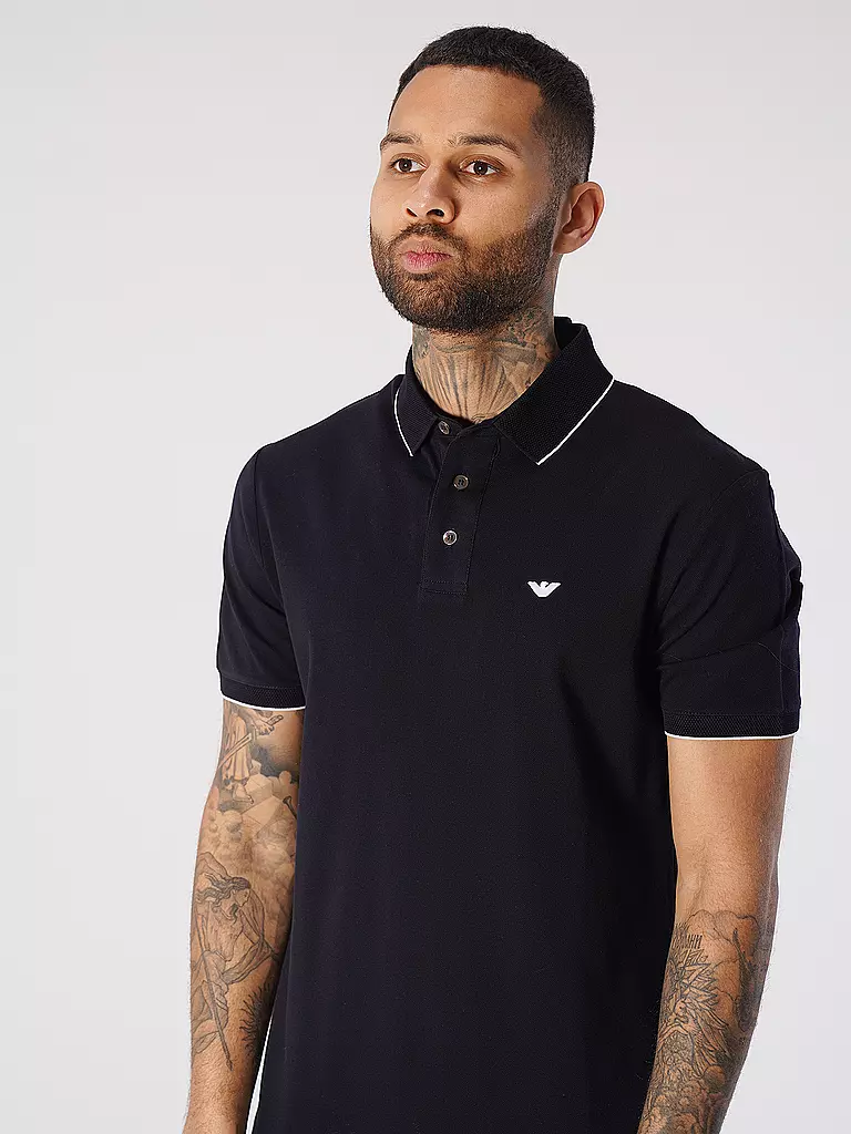 EMPORIO ARMANI | Poloshirt  | dunkelblau