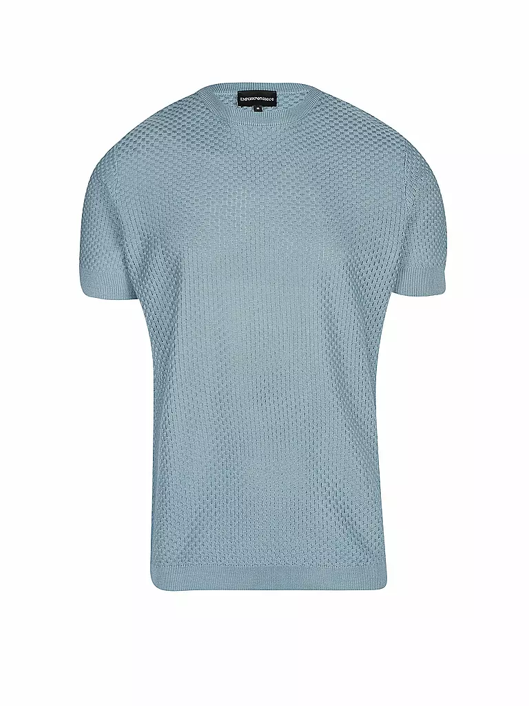 EMPORIO ARMANI | Strick T-Shirt | blau