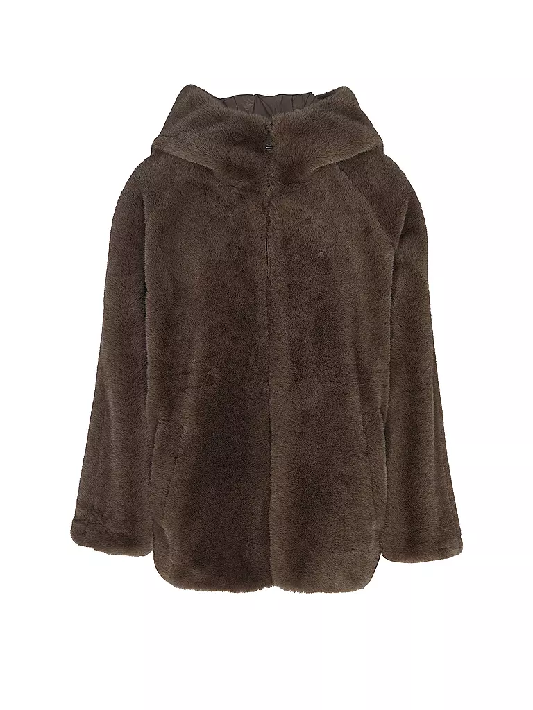 EMPORIO ARMANI | Wendejacke in Felloptik | braun