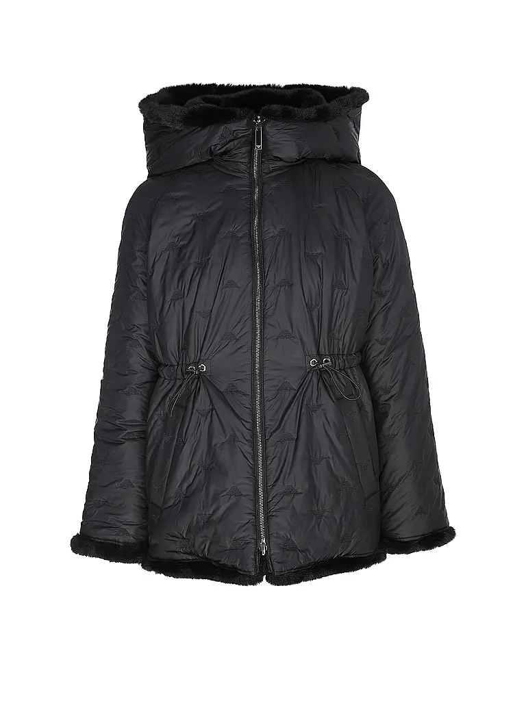 EMPORIO ARMANI | Wendejacke in Felloptik | schwarz