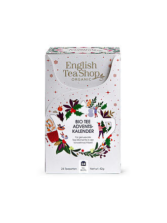 ENGLISH TEA SHOP | Tee Adventskalender 2022 weiß, 24 verschiedene BIO Tees