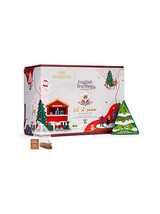 ENGLISH TEA SHOP | Teegeschenk Let it Snow 12 Pyramiden Weiss