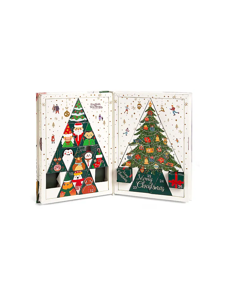 ENGLISH TEA SHOP | Tee Adventskalender 24 Beutel Teebuch Weiss | Weiss