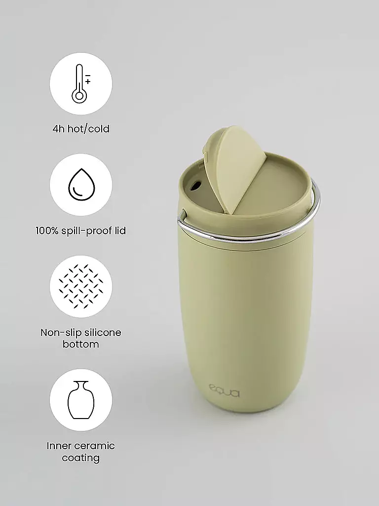 EQUA | Isolierbecher - Thermosbecher 0,3l EQUA CUP MATCHA | hellgrün