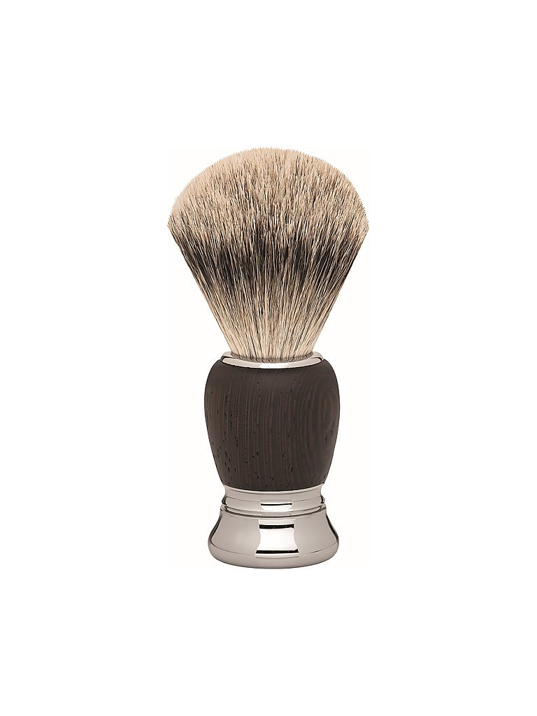 Erbe Shaving Shop Premium Design MILANO Rasierpinsel Silberspitz Wengeholz