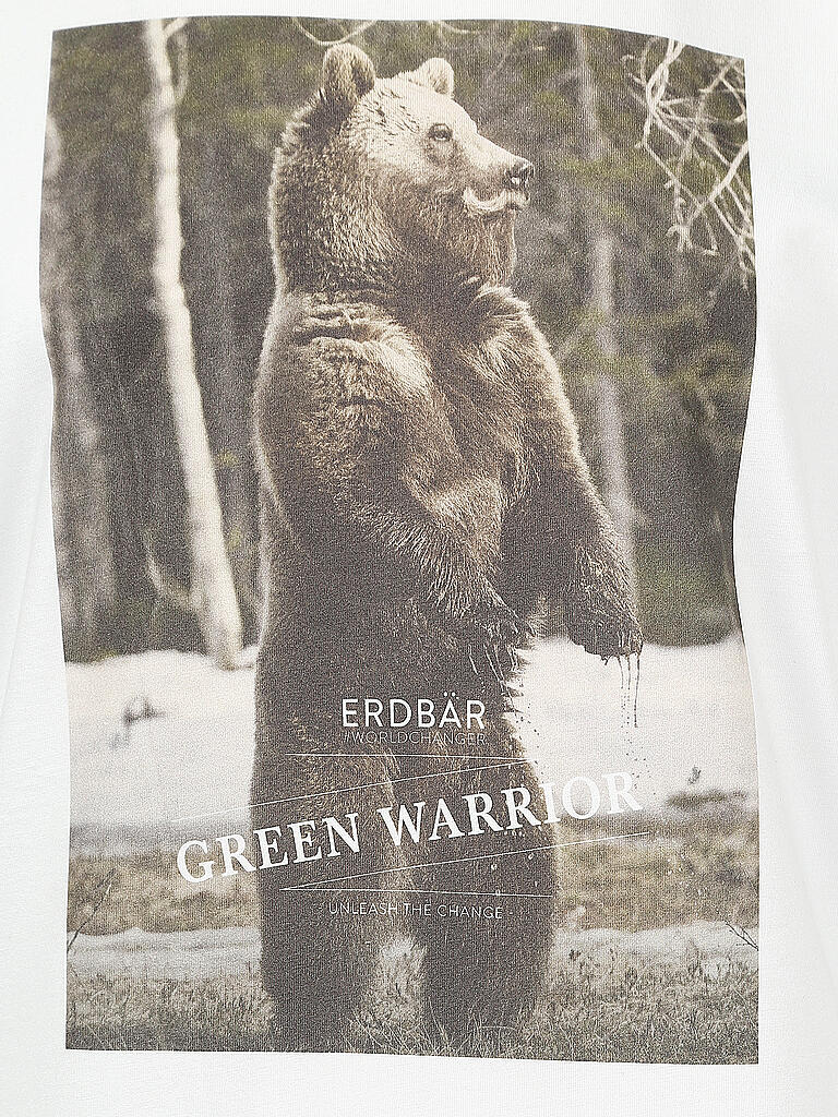 ERDBAER | T-Shirt Bär Warrior | weiß