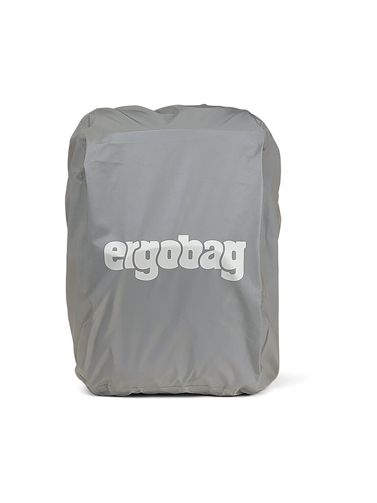 ergobag Regenschutz für Schulranzen und Rucksack, wasserdicht, mit Reflektoren und Gummizug