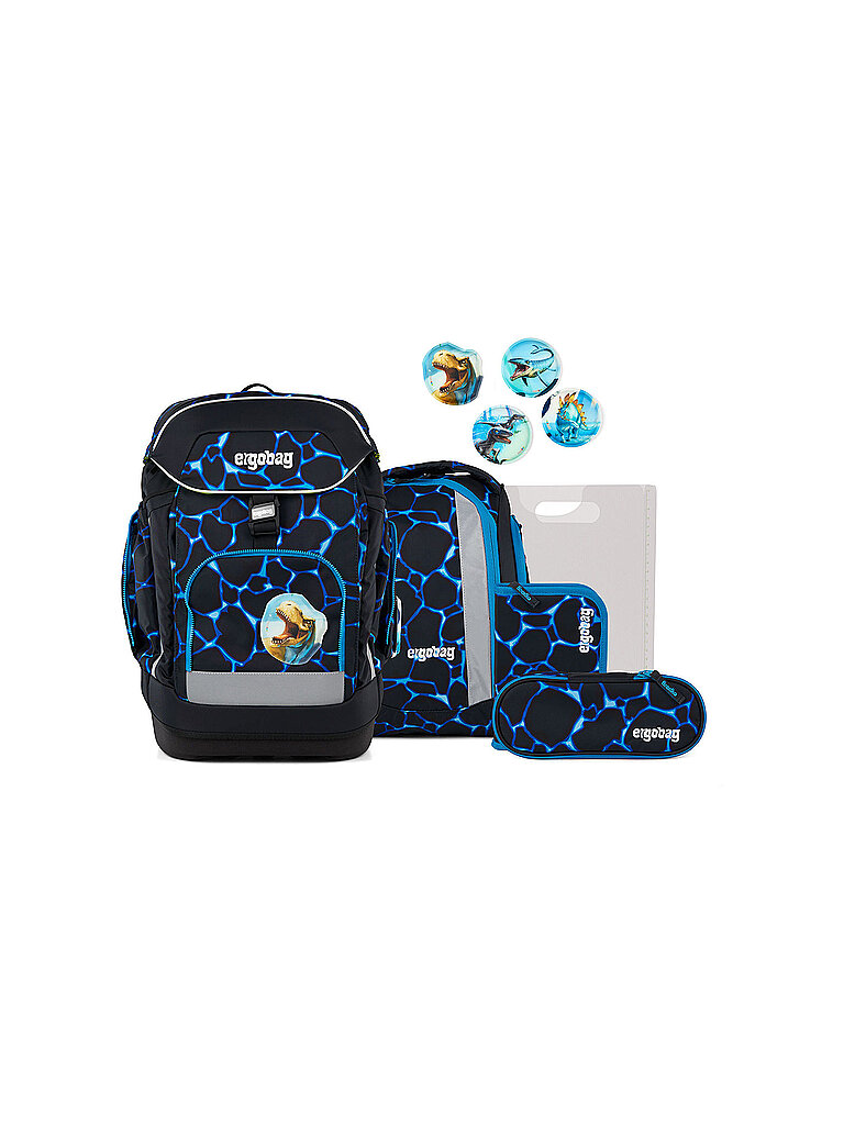 ergobag maxi Schulrucksack, 6-teiliges Set, Kollektion 2026 Bärassic Garden Flash