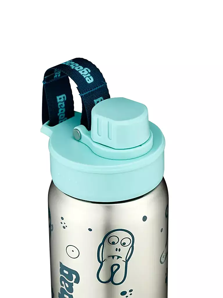 ERGOBAG | Edelstahl Trinkflasche 0,5L Petrol | grün