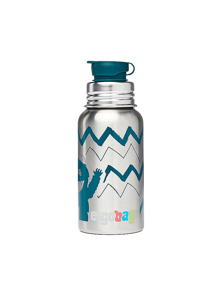 ERGOBAG | Edelstahl Trinklfasche 0,5l Monster | silber