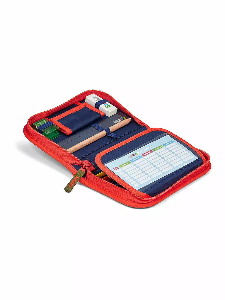 ERGOBAG | Federpenal - Schlamperbox Lumi FeuerspeiBär | olive