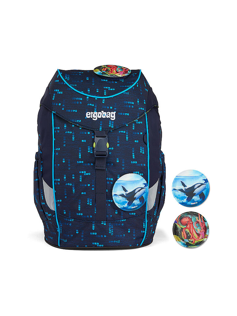 ERGOBAG | Kinder Rucksack Mini - TiefseetauchBär | dunkelblau
