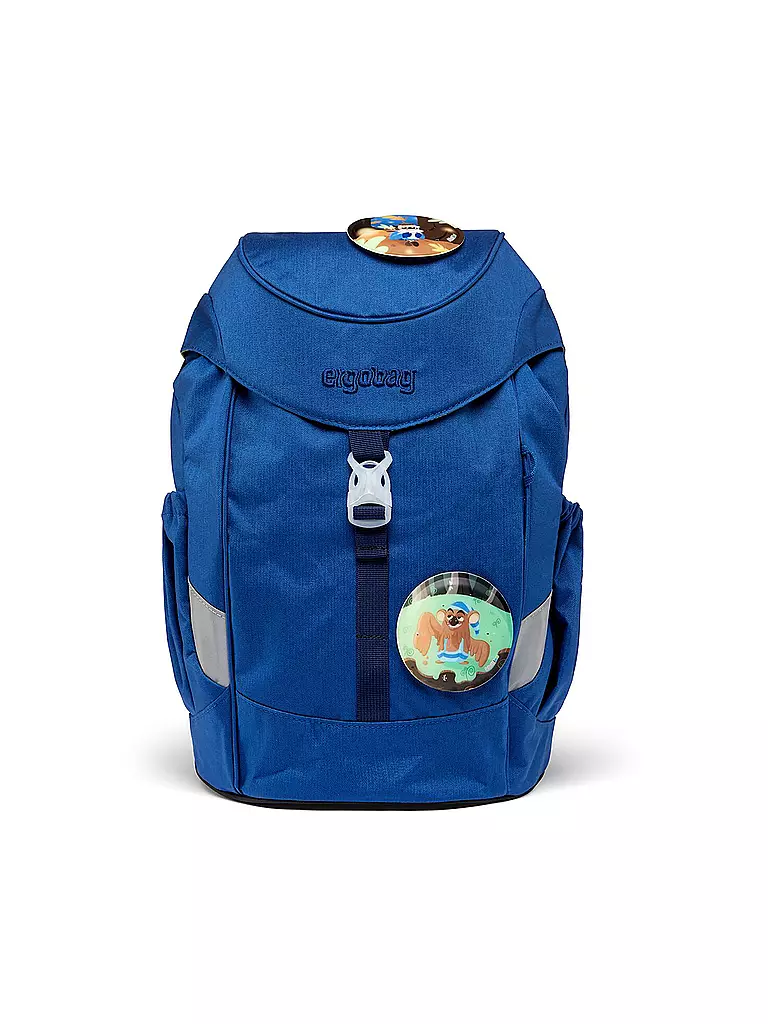 ERGOBAG | Kinder Rucksack Mini - WaldmonstBär | blau