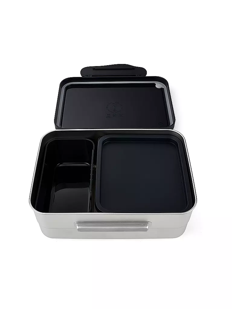 ERGOBAG | Lunchbox Edelstahl schwarz | schwarz