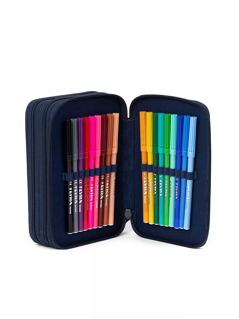 Diese Gegenstände Kann Man In Einem Mäppchen Finden ERGOBAG Maxi Mäppchen MähdrescherBär dunkelgrün