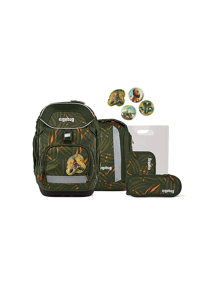 ERGOBAG | Schulrucksack Set 6tlg Pack ExBärdition | Schwarz