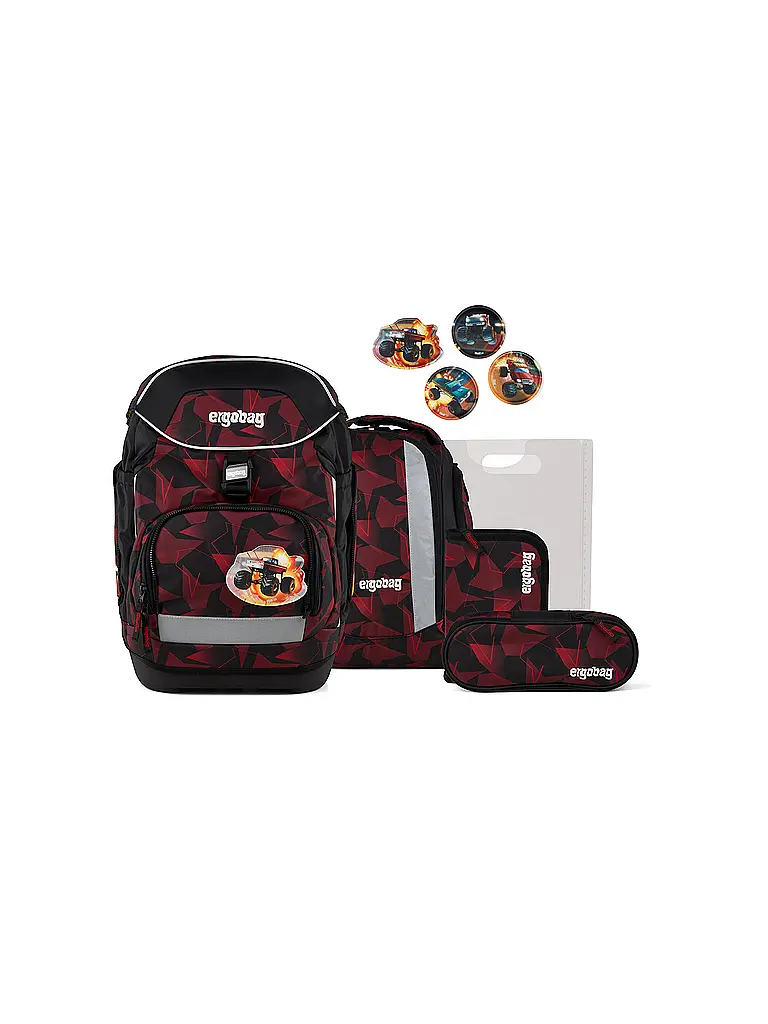 ERGOBAG | Schulrucksack Set 6tlg Pack UnaufhaltBär | Schwarz