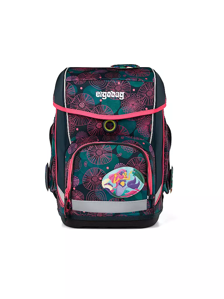ERGOBAG | Schulrucksack-Set 5tlg. Cubo KorallenBär  | schwarz