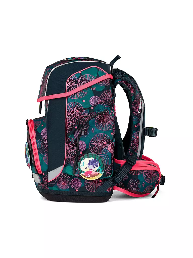 ERGOBAG | Schulrucksack-Set 5tlg. Cubo KorallenBär  | schwarz