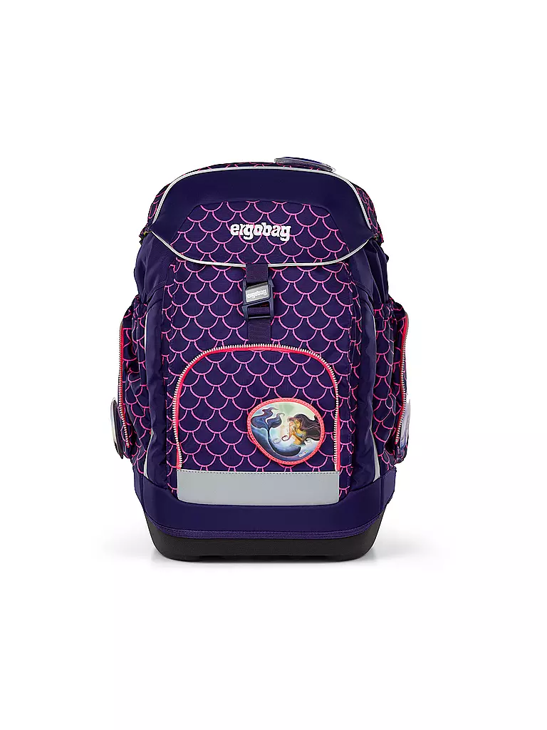 ERGOBAG | Schulrucksack-Set 6tlg. Maxi Perlentaucher  | dunkelblau