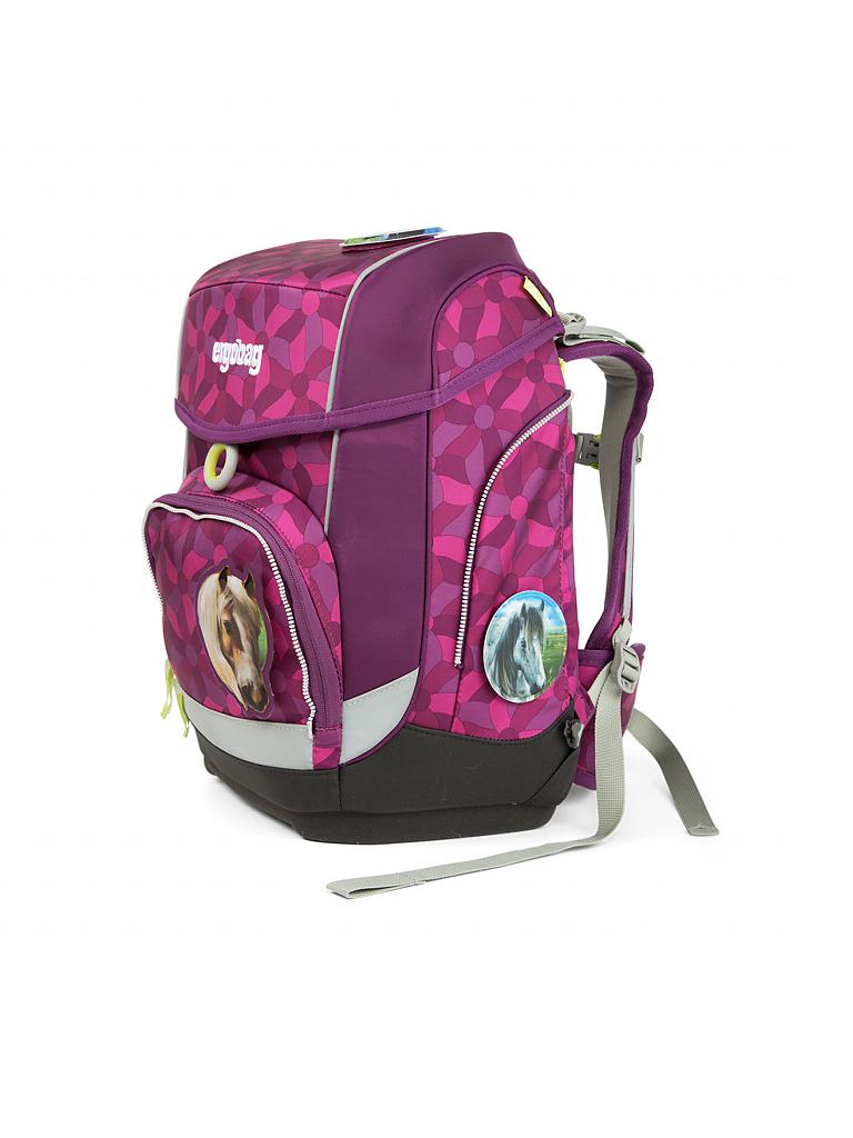 ERGOBAG Schultasche Set 5tlg. "Cubo NachtschwärmBär" lila