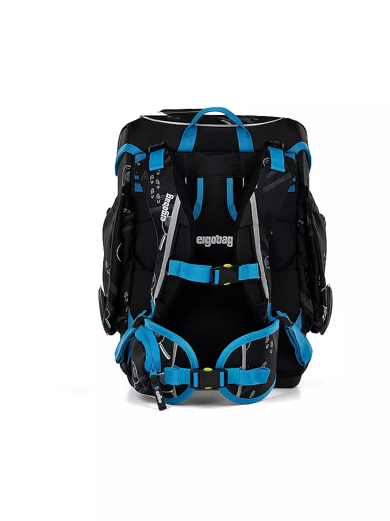 ERGOBAG | Schultasche Set 5tlg CUBO Bärdektiv Drei Fragezeichen Kids | bunt