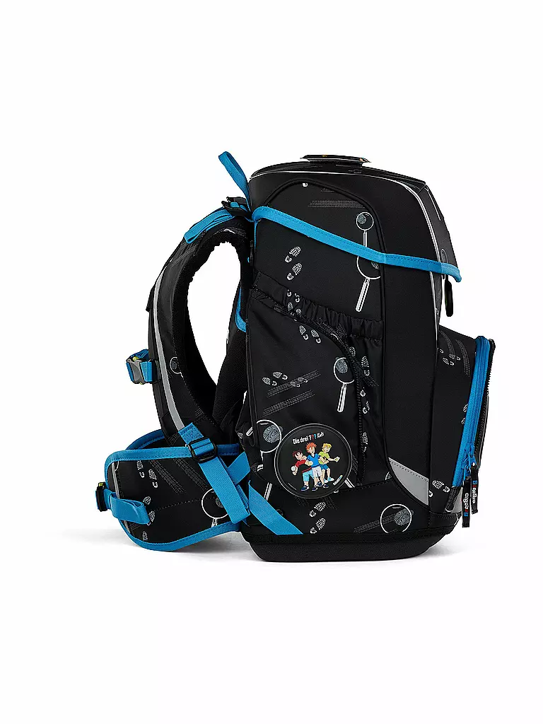 ERGOBAG | Schultasche Set 5tlg CUBO Bärdektiv Drei Fragezeichen Kids | bunt