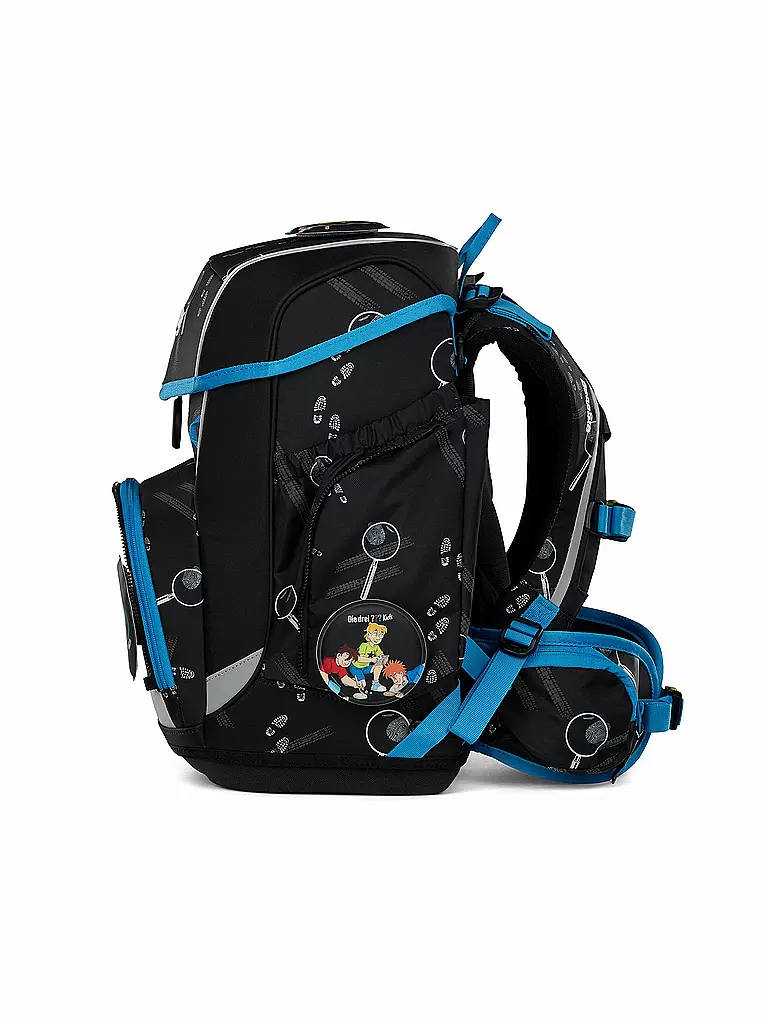 ERGOBAG | Schultasche Set 5tlg CUBO Bärdektiv Drei Fragezeichen Kids | bunt