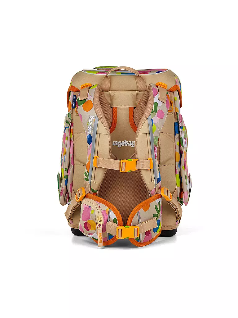 ERGOBAG | Schultasche Set 5tlg CUBO Flower PowBär | dunkelblau