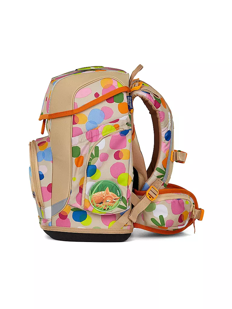 ERGOBAG | Schultasche Set 5tlg CUBO Flower PowBär | dunkelblau