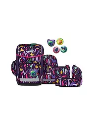 ERGOBAG | Schultasche Set 5tlg CUBO SpitzenreitBär | lila