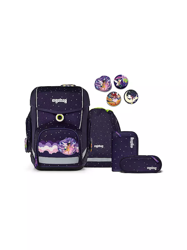 ERGOBAG | Schultasche Set 5tlg SternguckBär CUBO Neo  | dunkelblau