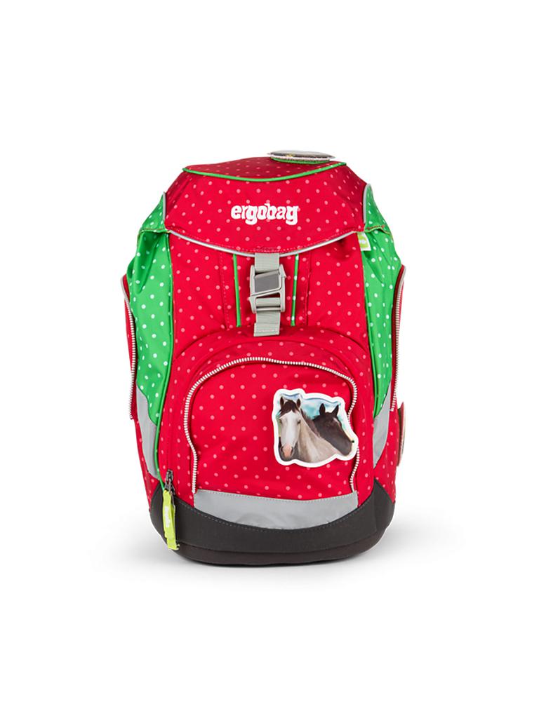 ERGOBAG | Schultasche Set 6-tlg. "Galoppbär" | rot