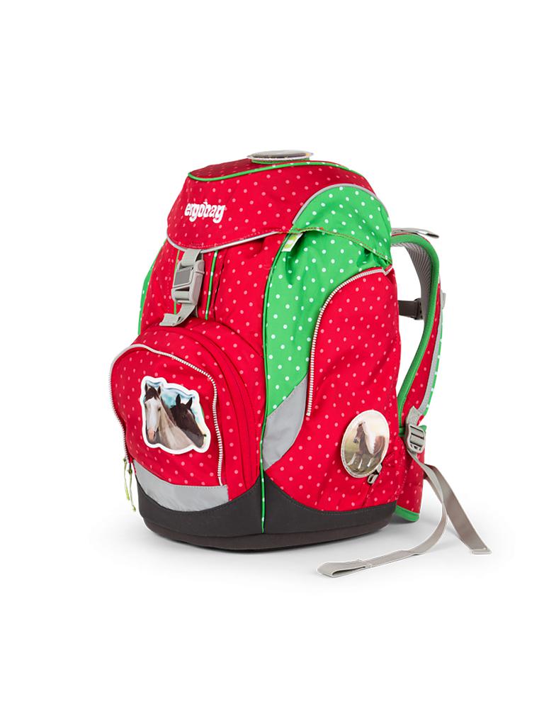 ERGOBAG | Schultasche Set 6-tlg. "Galoppbär" | rot