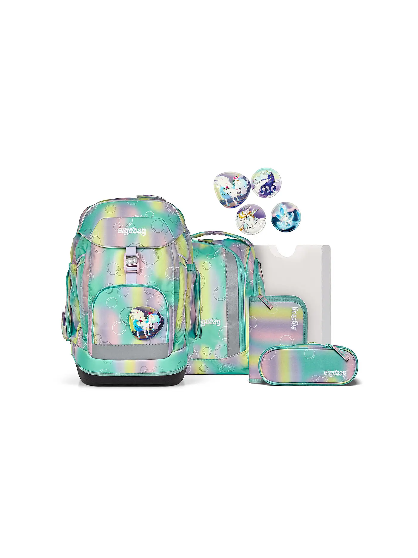 ERGOBAG | Schultasche Set 5tlg CUBO VerfolgBärjagd  | bunt