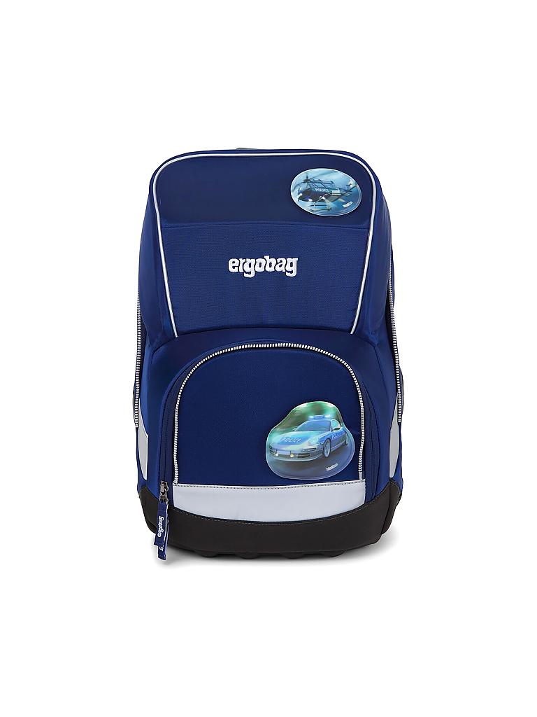 ERGOBAG Schultaschen Set 5tlg "Wide BlaulichtBär) blau