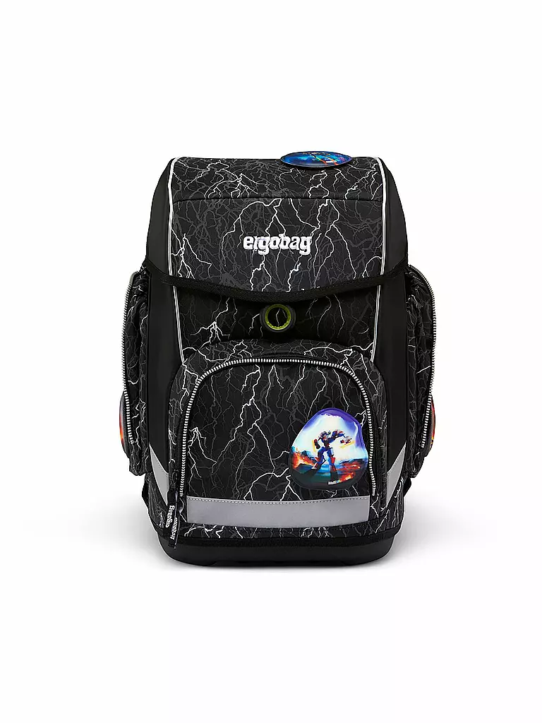 ERGOBAG | Schultaschen Set 5tlg Cubo - ReflektBär | schwarz