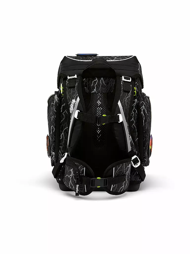 ERGOBAG | Schultaschen Set 5tlg Cubo - ReflektBär | schwarz