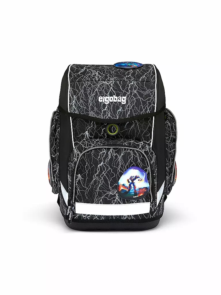 ERGOBAG | Schultaschen Set 5tlg Cubo - ReflektBär | schwarz