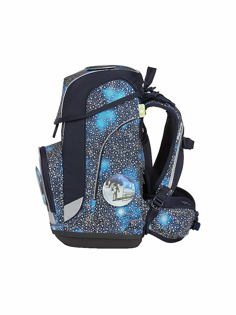 ERGOBAG | Schultaschen Set 5tlg Cubo Bär Anhalter durch die Galaxie | blau