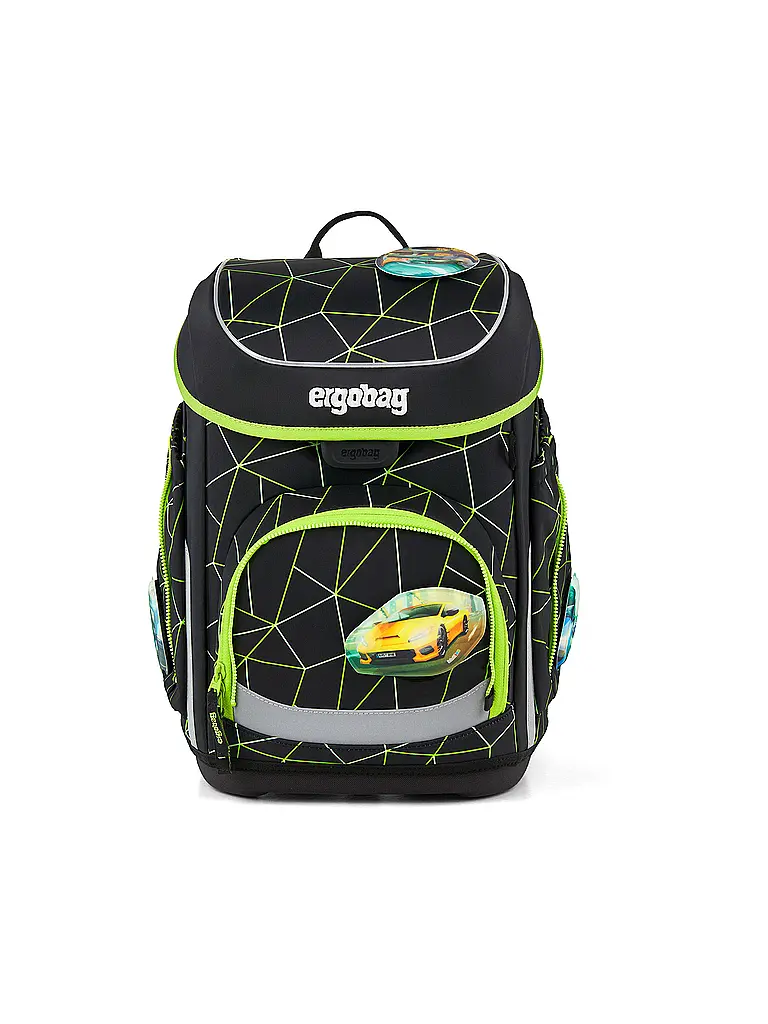 ERGOBAG | Schultaschen Set 5tlg CUBO CyBär Race 2026 | Schwarz