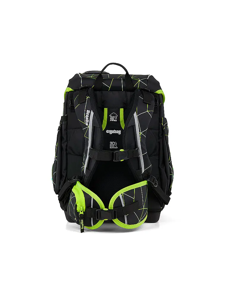 ERGOBAG | Schultaschen Set 5tlg CUBO CyBär Race 2026 | Schwarz