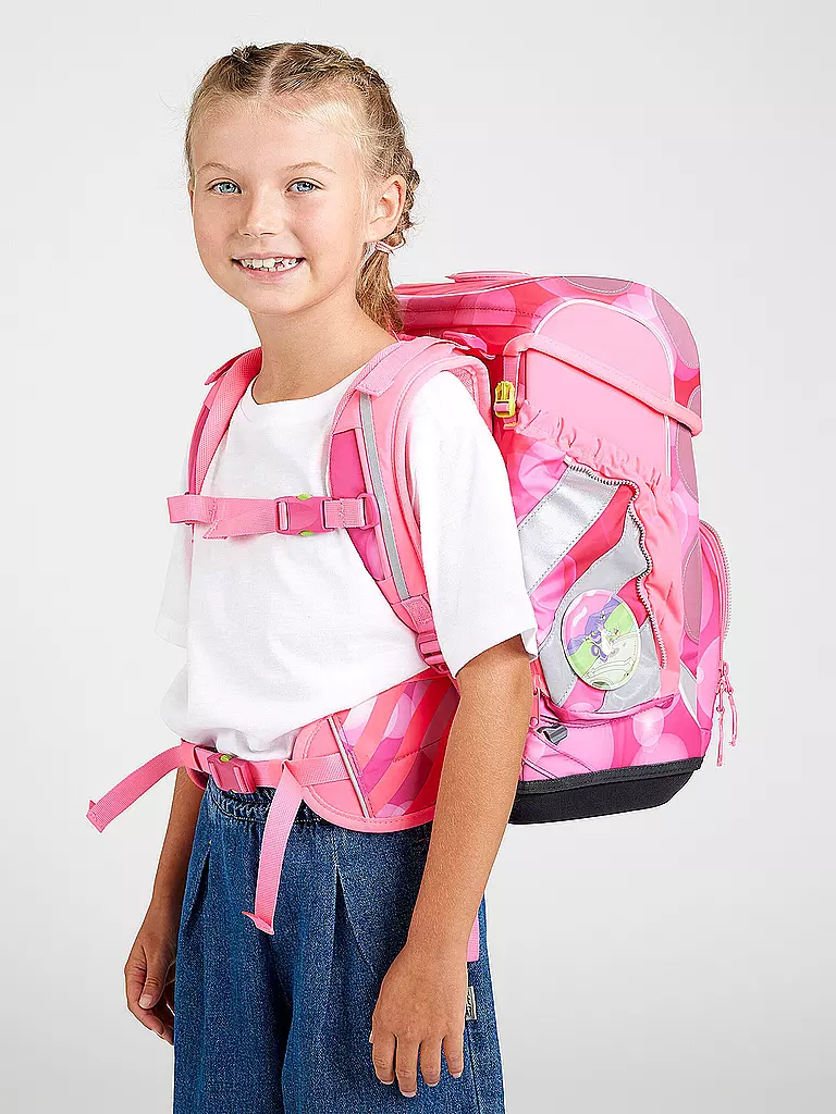 ERGOBAG | Schultaschen Set 5tlg Cubo KuntBärbuntes Einhorn | pink