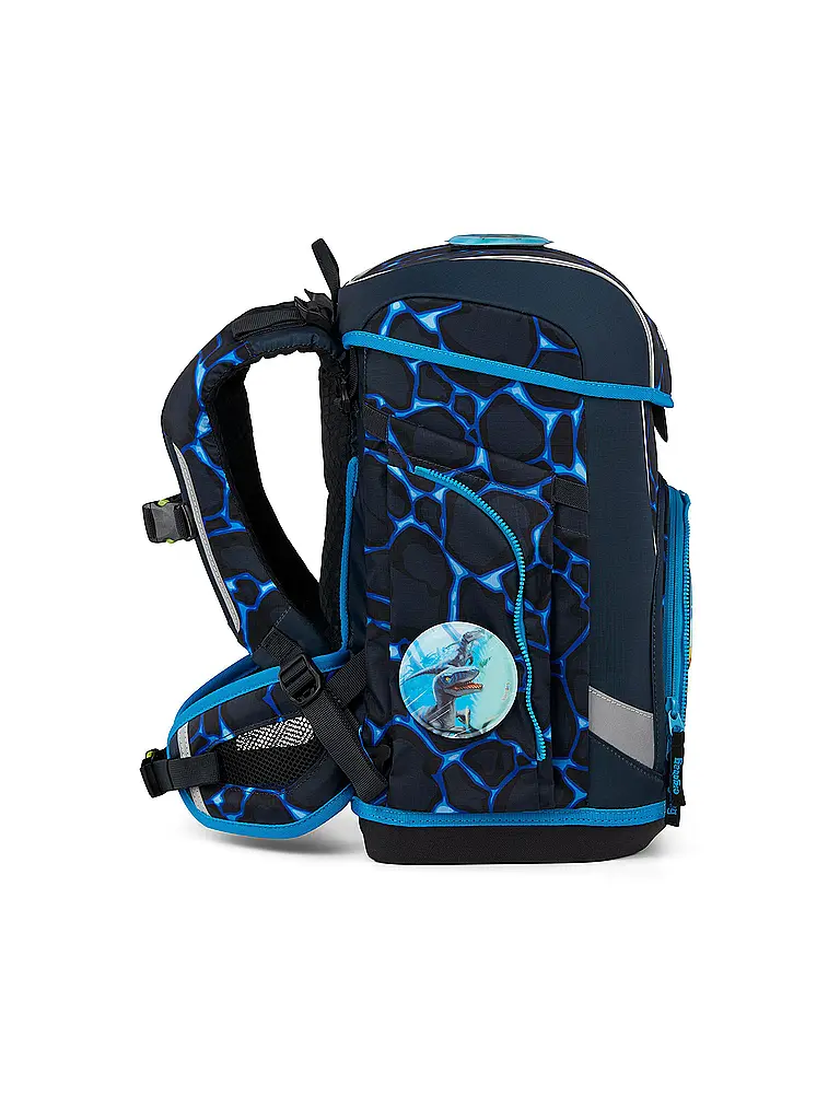 ERGOBAG | Schultaschen Set 5tlg CUBO LIGHT Bärassic Garden | Schwarz