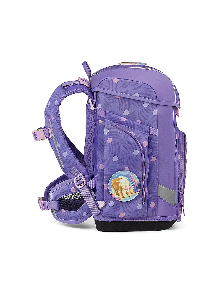 ERGOBAG | Schultaschen Set 5tlg CUBO LIGHT PonyBäradies | Lila